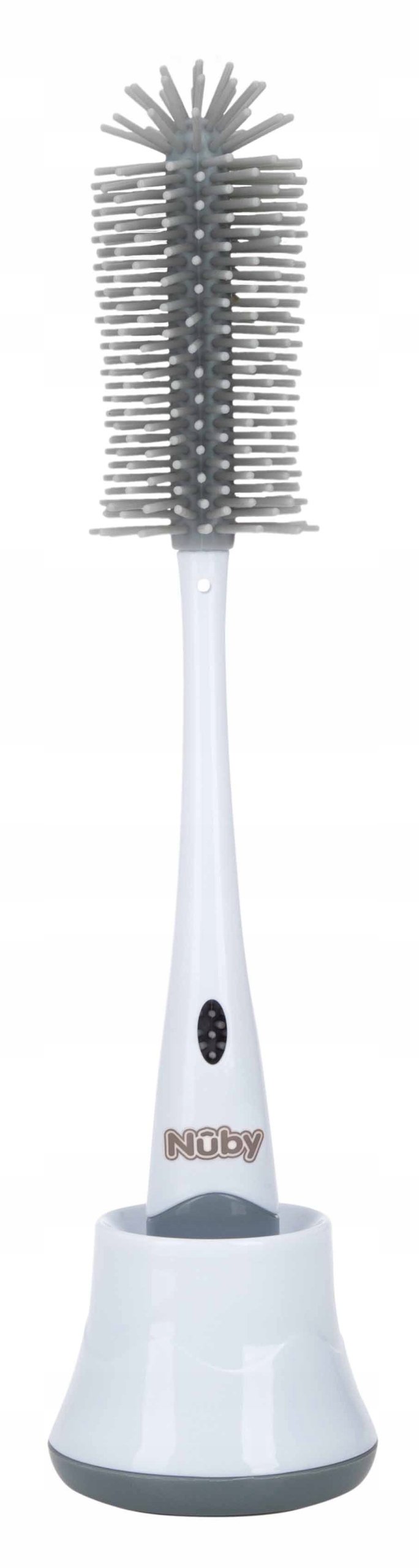 Nuby Silikonový Kartáč Na Lahve Se Stojanem 30 CM