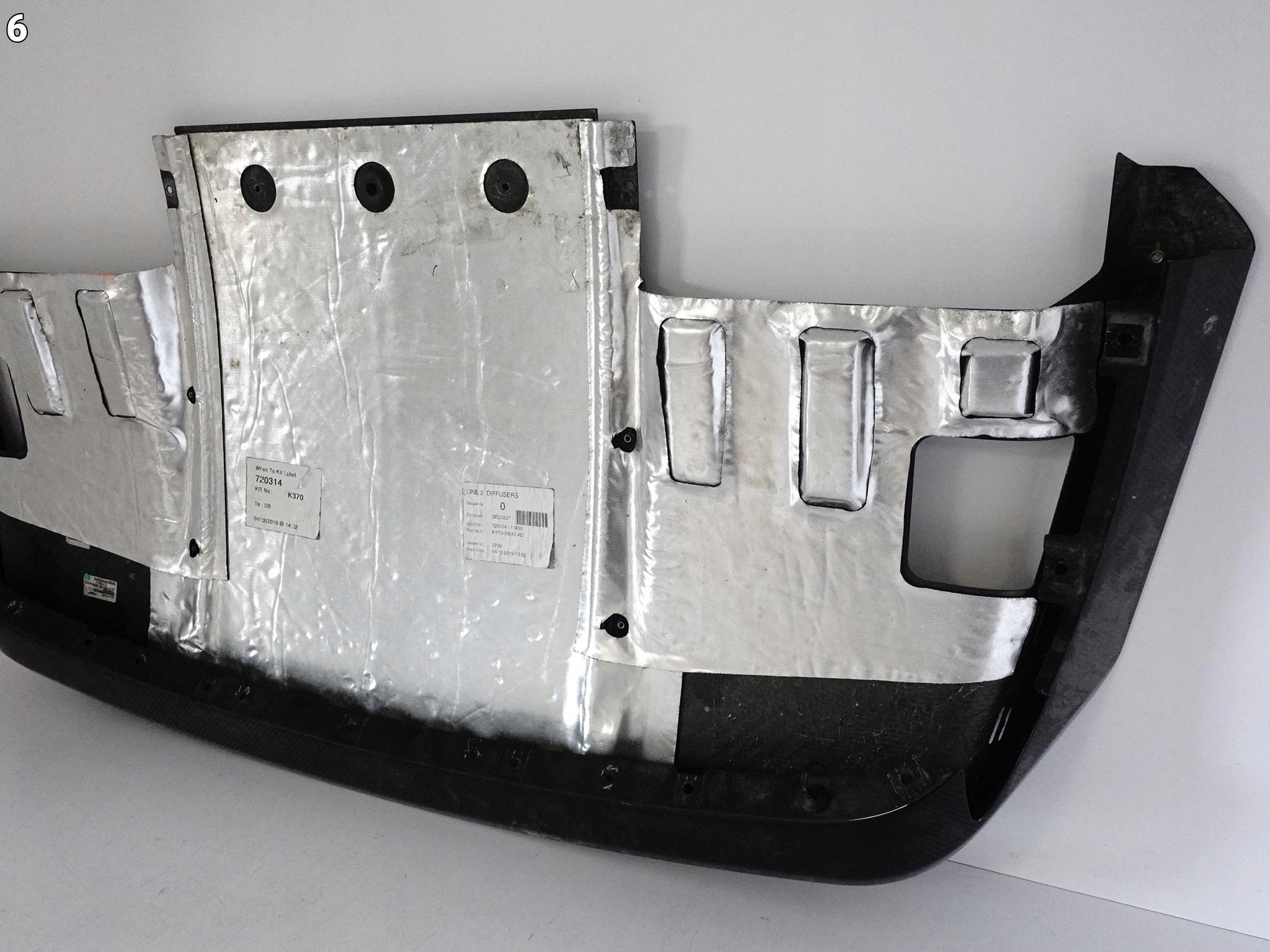 Aston Martin DBS Superleggera 18-24 SPOILER diffuser CARBON W bumper rear part