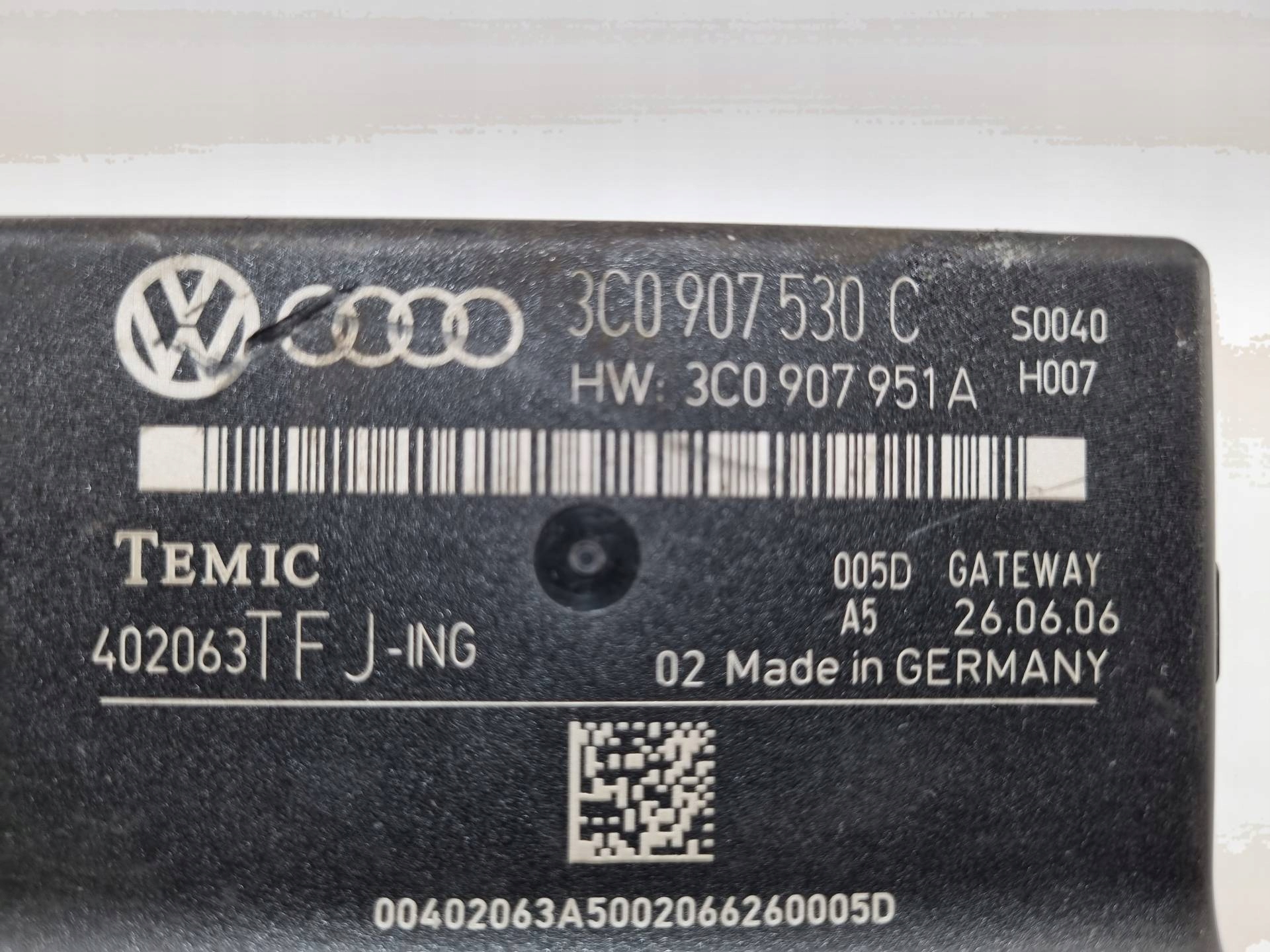 module control unit Gateway Volkswagen Passat B6 2006 3C0907530C