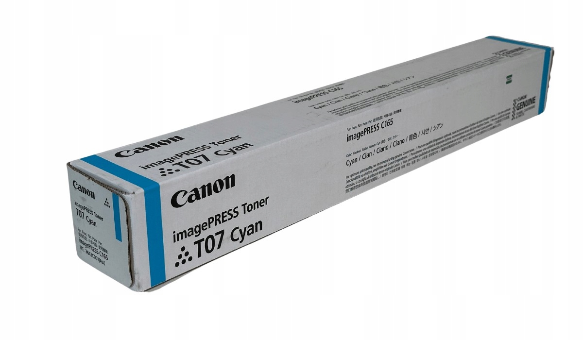 Toner Canon T07 3642C001 Cyan Originál T-07 imagePRESS C165 C170 C265