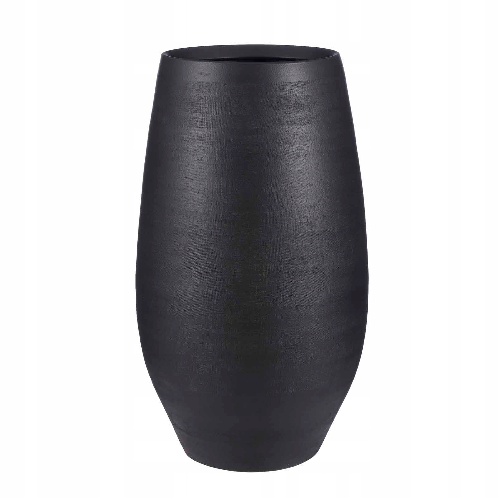

czarne wysokie donice Douro Vase 29/50 black wazon