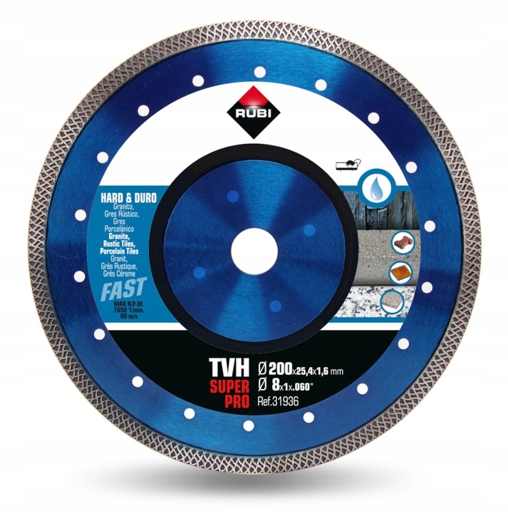 

Rubi Tarcza Diamentowa Do Gresu Granitu Tvh 200mm