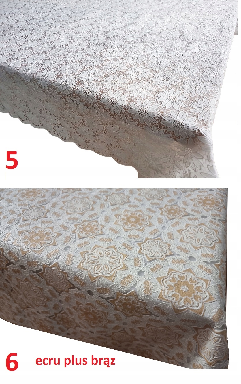 CERATA OBRUS KORONKOWY KORONKA 14 WZORÓW 180X140 Marka inna