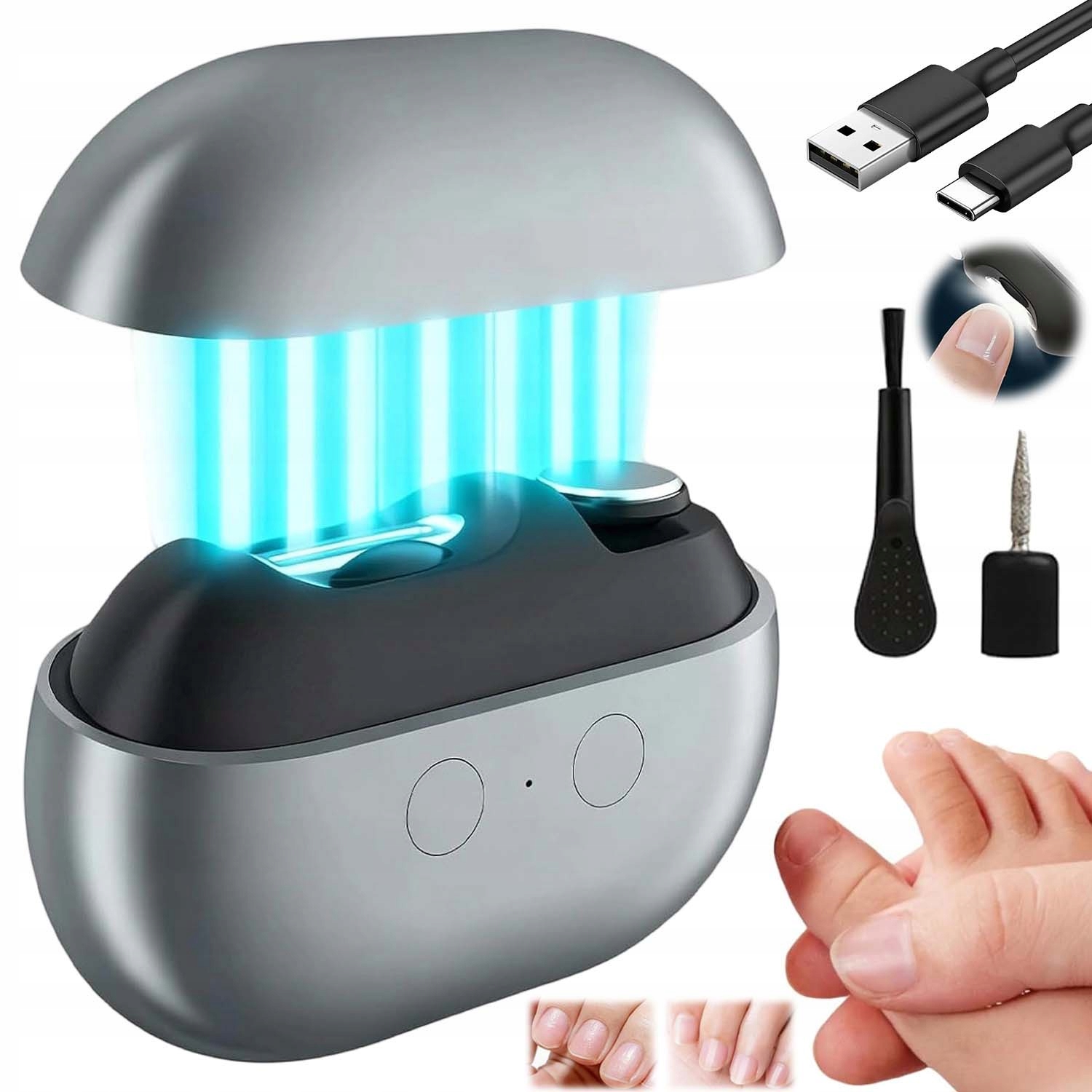 Elektrický Automatický Kleštičky Na Nehty 2V1 Pro Děti I Dospělé