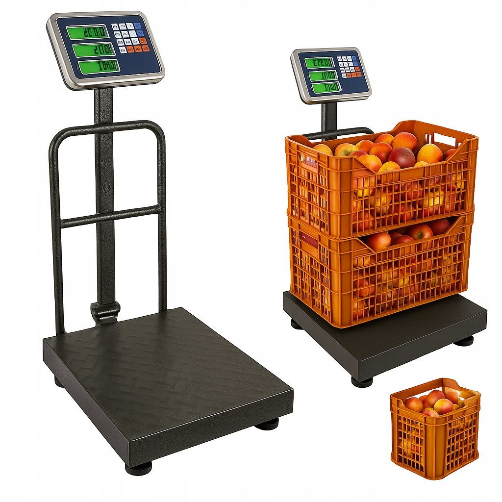 WAGA SKLEPOWA MAGAZYNOWA ROLNICZA TOWAROWA PLATFORMA 500 KG.