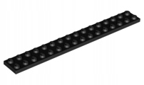 

4 szt Lego 4282 Black Plate 2 x 16 Nowy