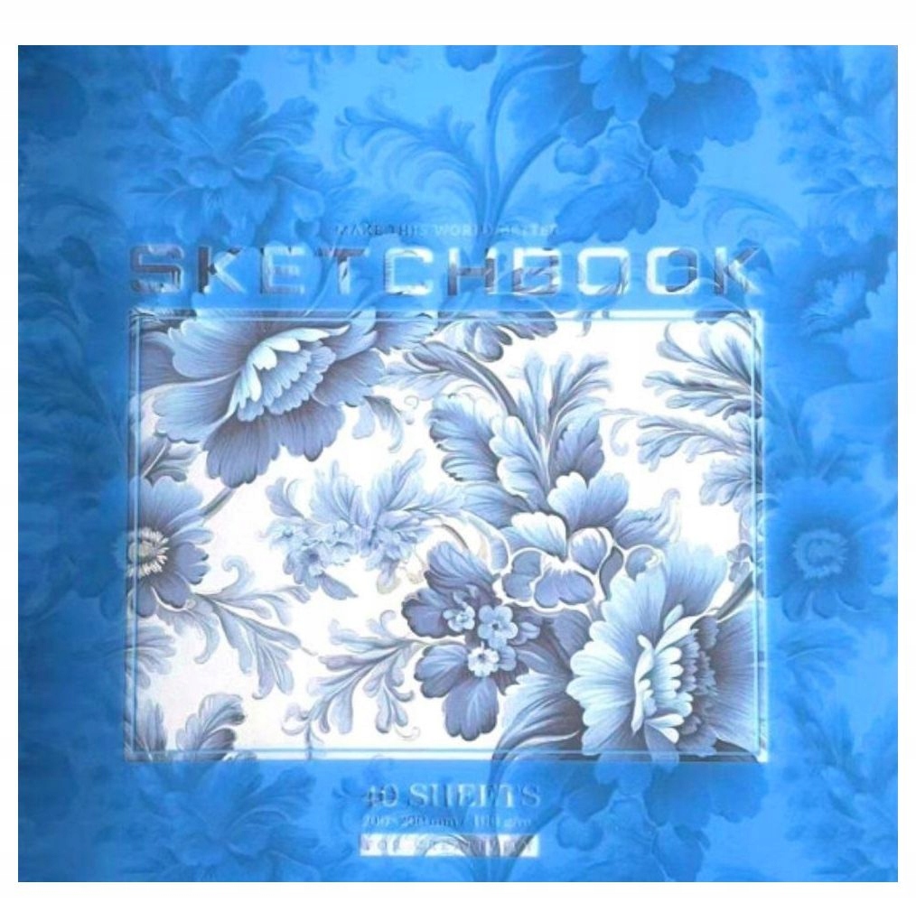 SZKICOWNIK 200X200/40K GŁADKI KWIATY