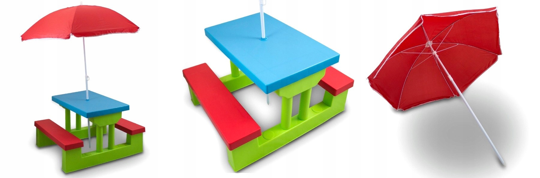 Komplet z parasolem dla dziecka Bituxx 3 lata + Materiał plastik