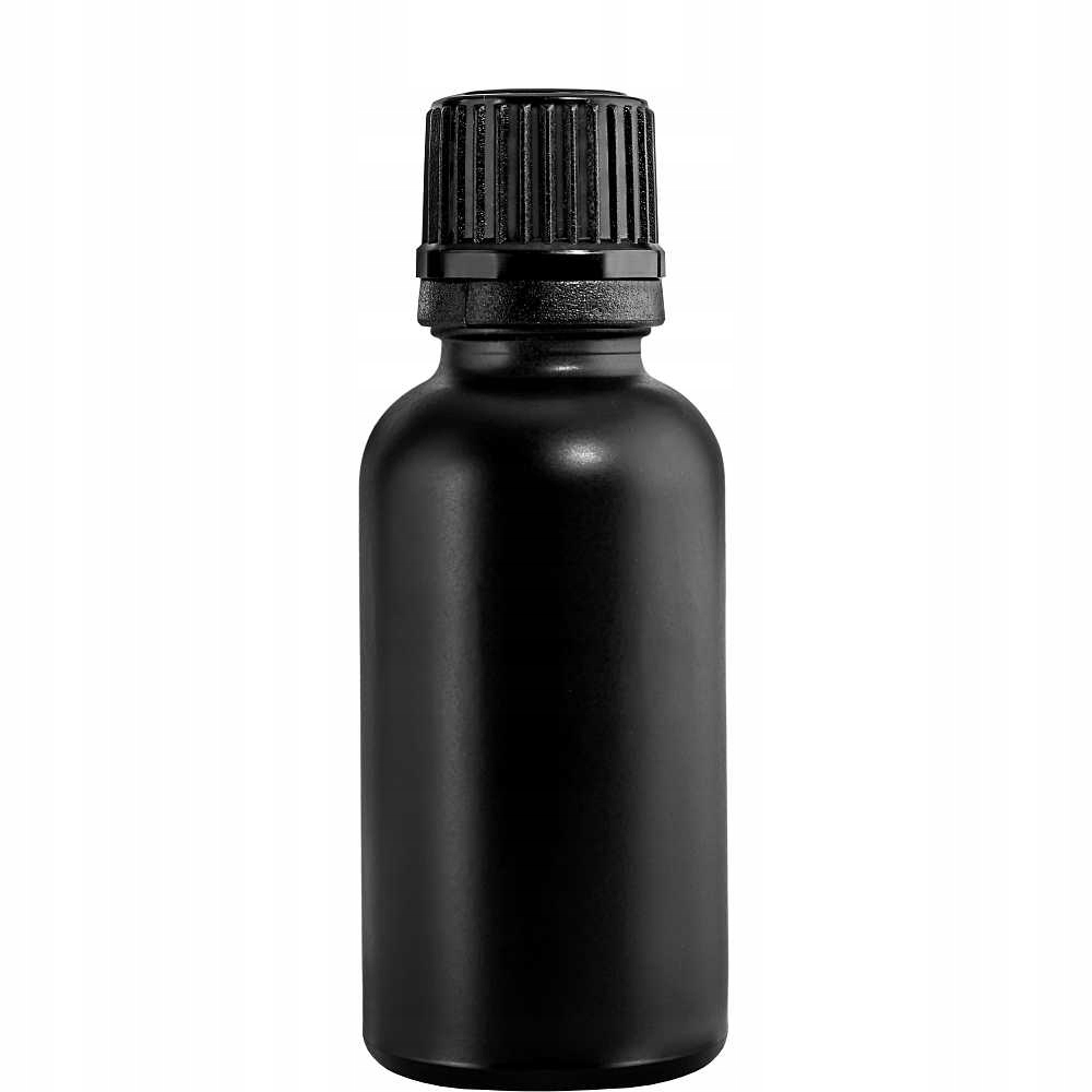 

Butelka szklana 50ml czarna z nakrętką czarną