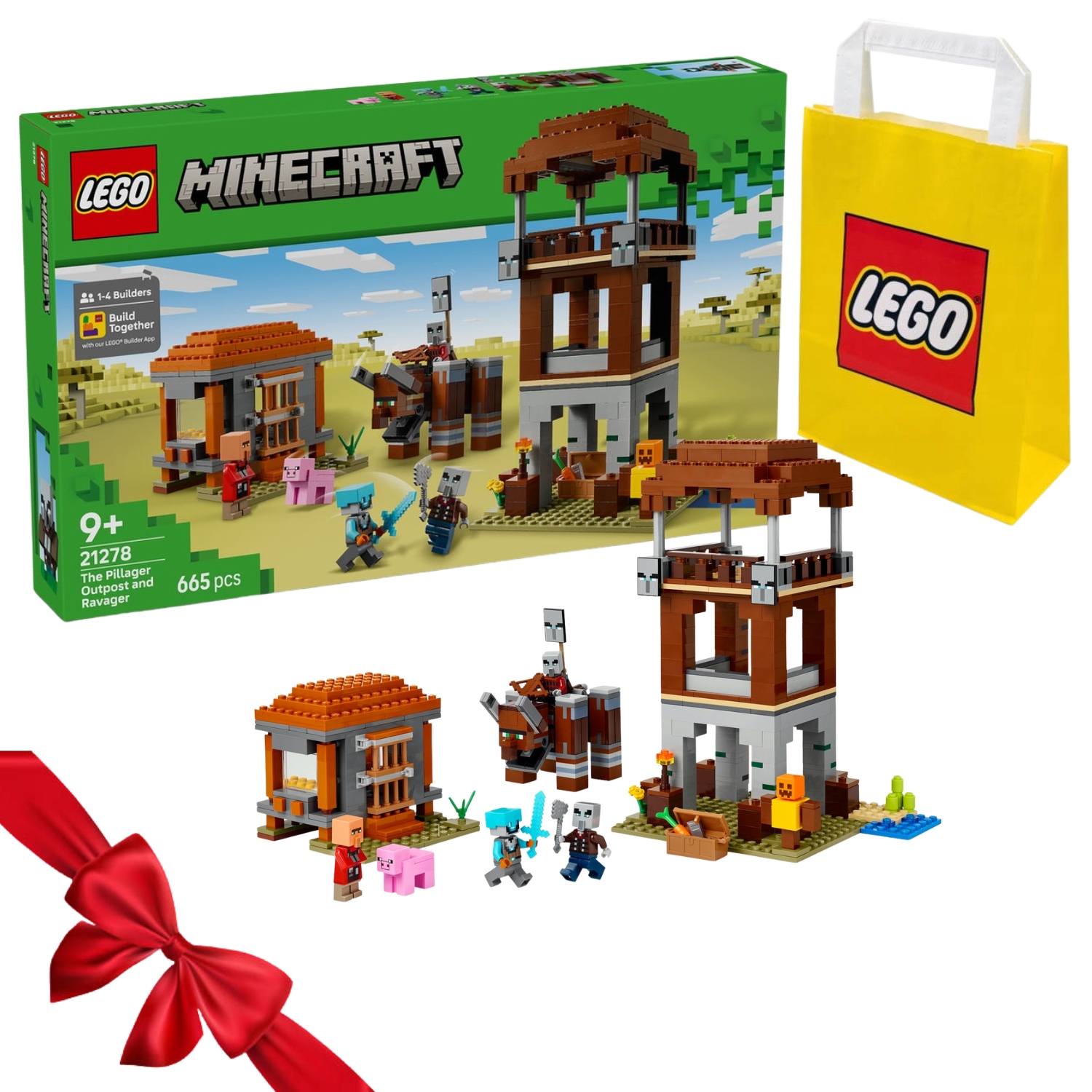 Zestaw Klocków Lego Minecraft 21278 Baza Maruderów I Niszczyciel
