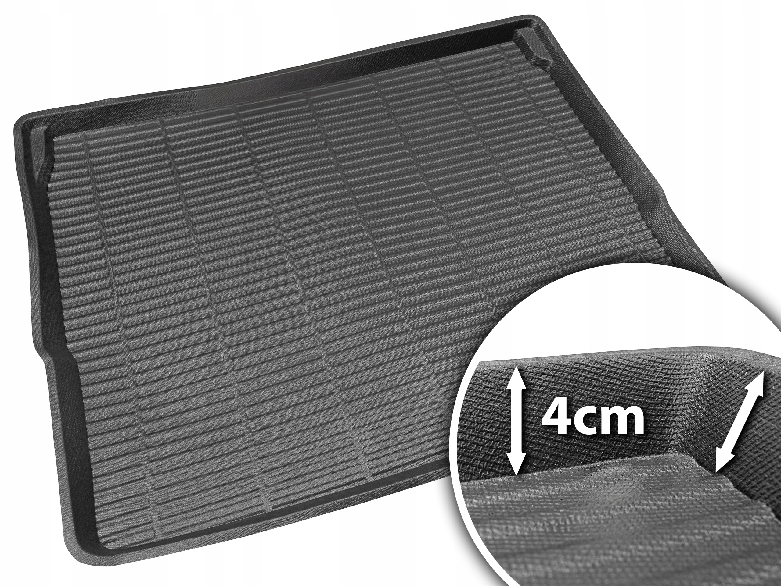 Peugeot 3008 II (górna podłoga) Crossover 2016- Wkład do bagażnika LUCKY3D