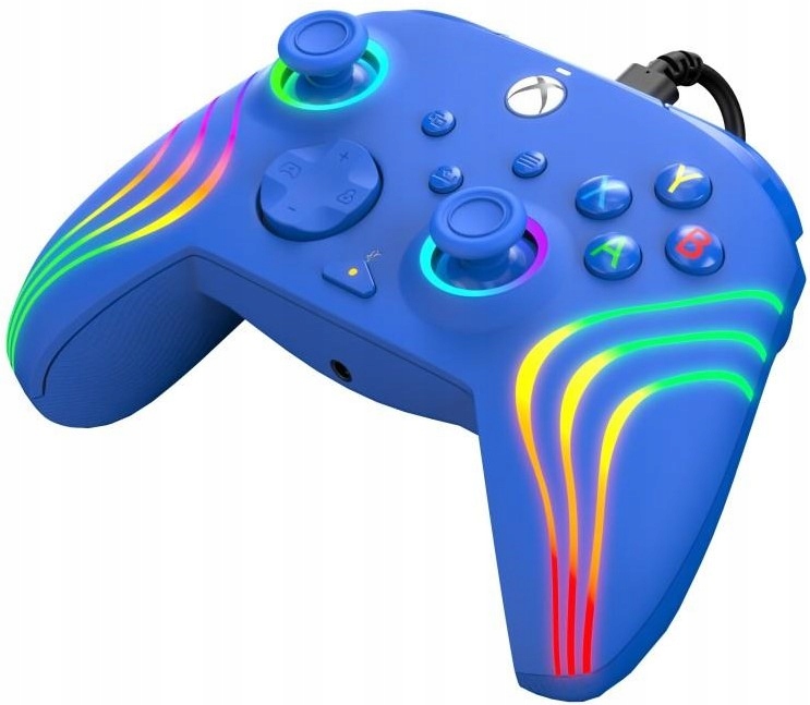 PDP Pad przewodowy Afterglow WAVE - niebieski PC XO XBOX ONE Tryb pracy analogowy cyfrowy