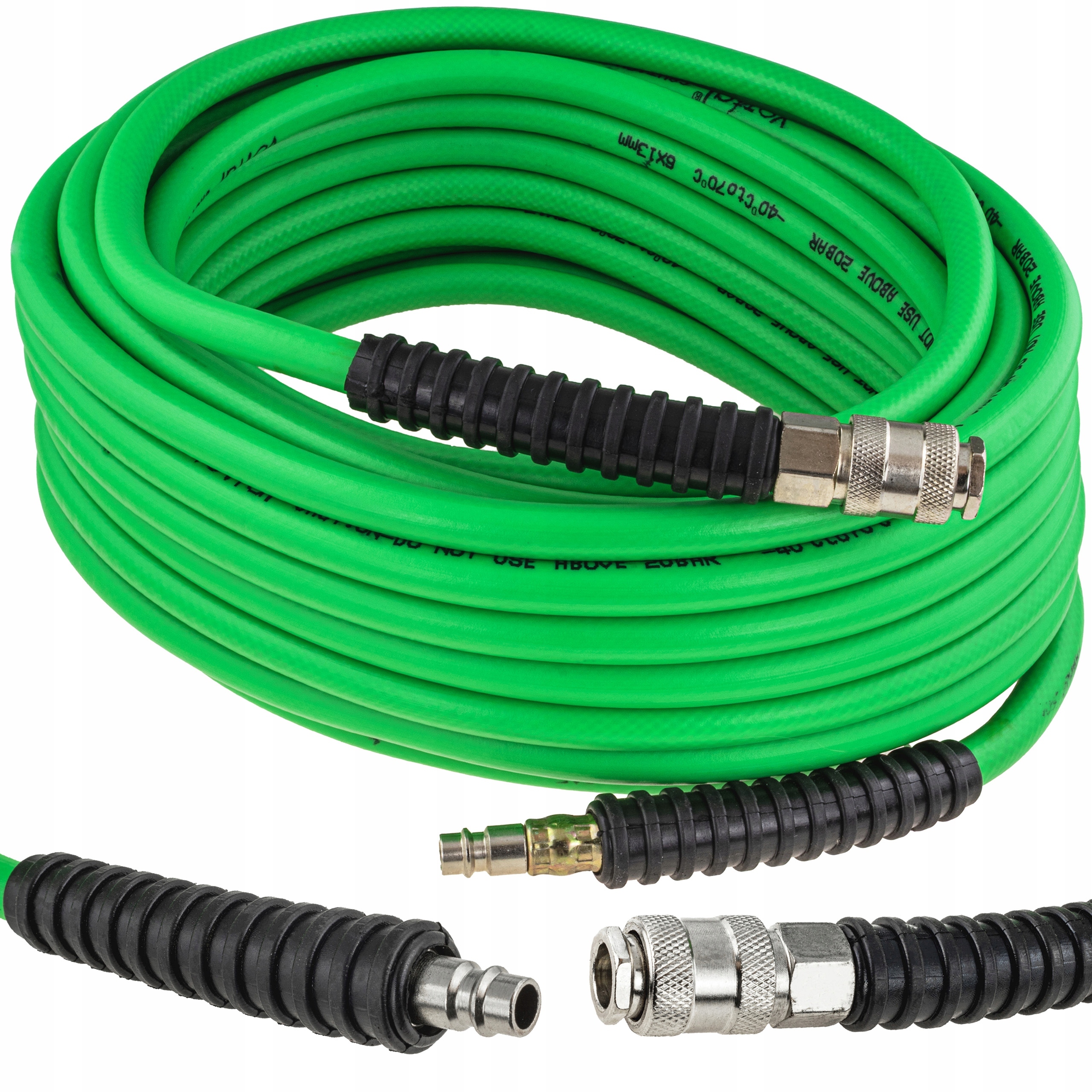 Wąż Pneumatyczny Gumowy Do Kompresora Ciśnieniowy Elastyczny 6X13MM 15M