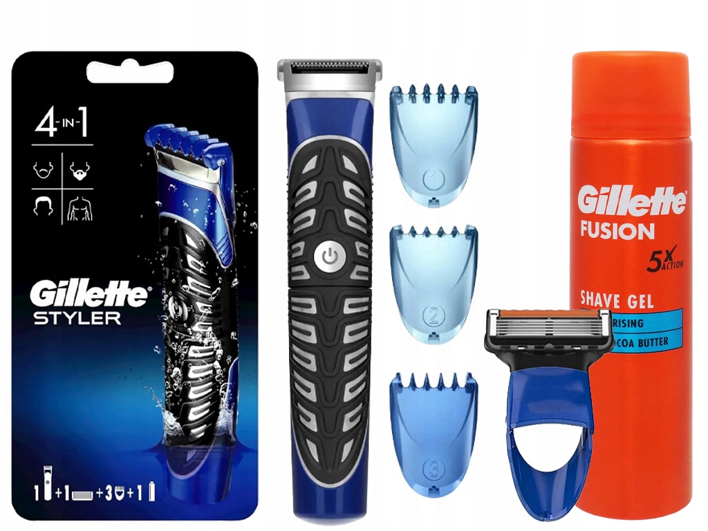 Zastřihovač Na Tělo A Vousy Holicí Strojek Gillette Styler Gel