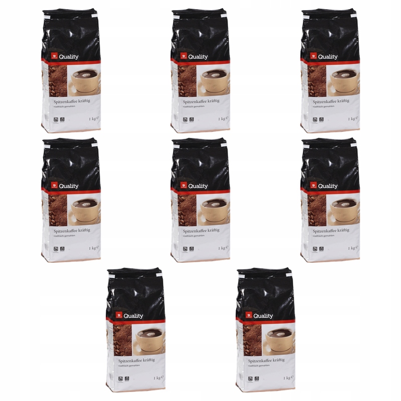 Tgq Kawa mocno palona mielona 1kg X8