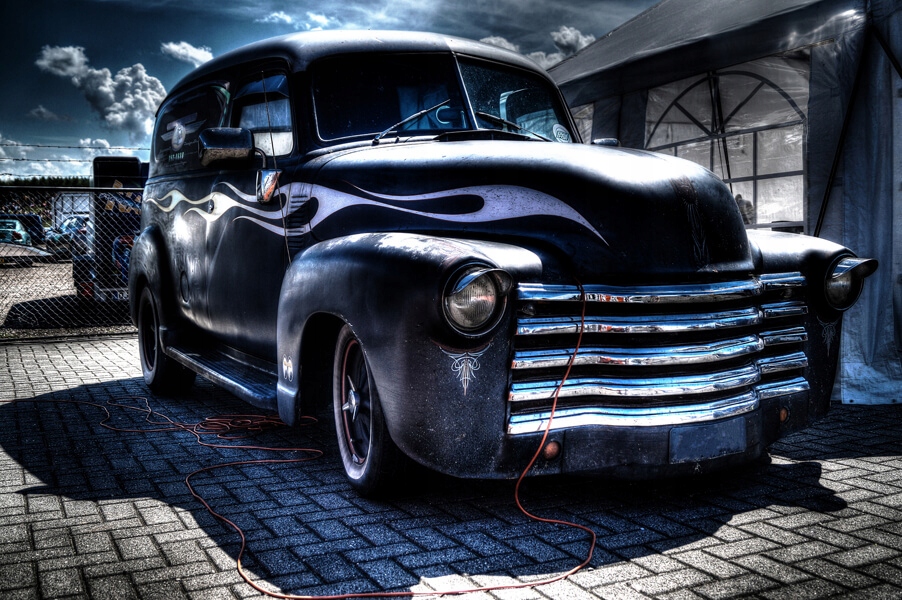 Stare auto - plakat 100x70 cm