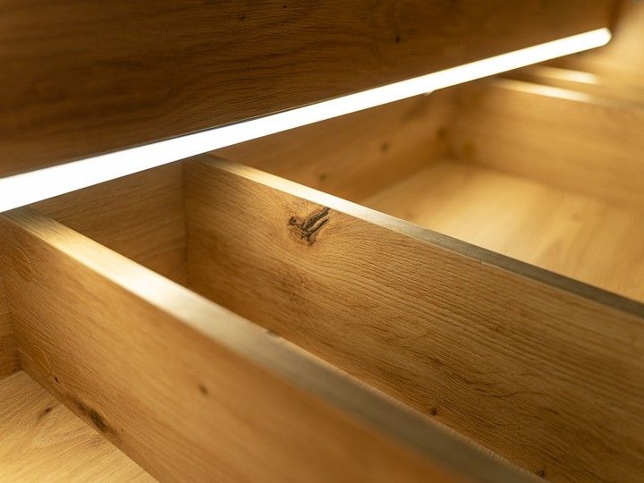 SZAFKA Z UMYWALKĄ 120CM MADERA DĄB ARTISAN GRAFIT Kolor mebla dąb artisan