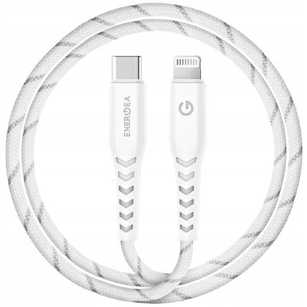 Energea kabel Nyloflex Usb-c LightningC94 Mfi 1.5m biały/white