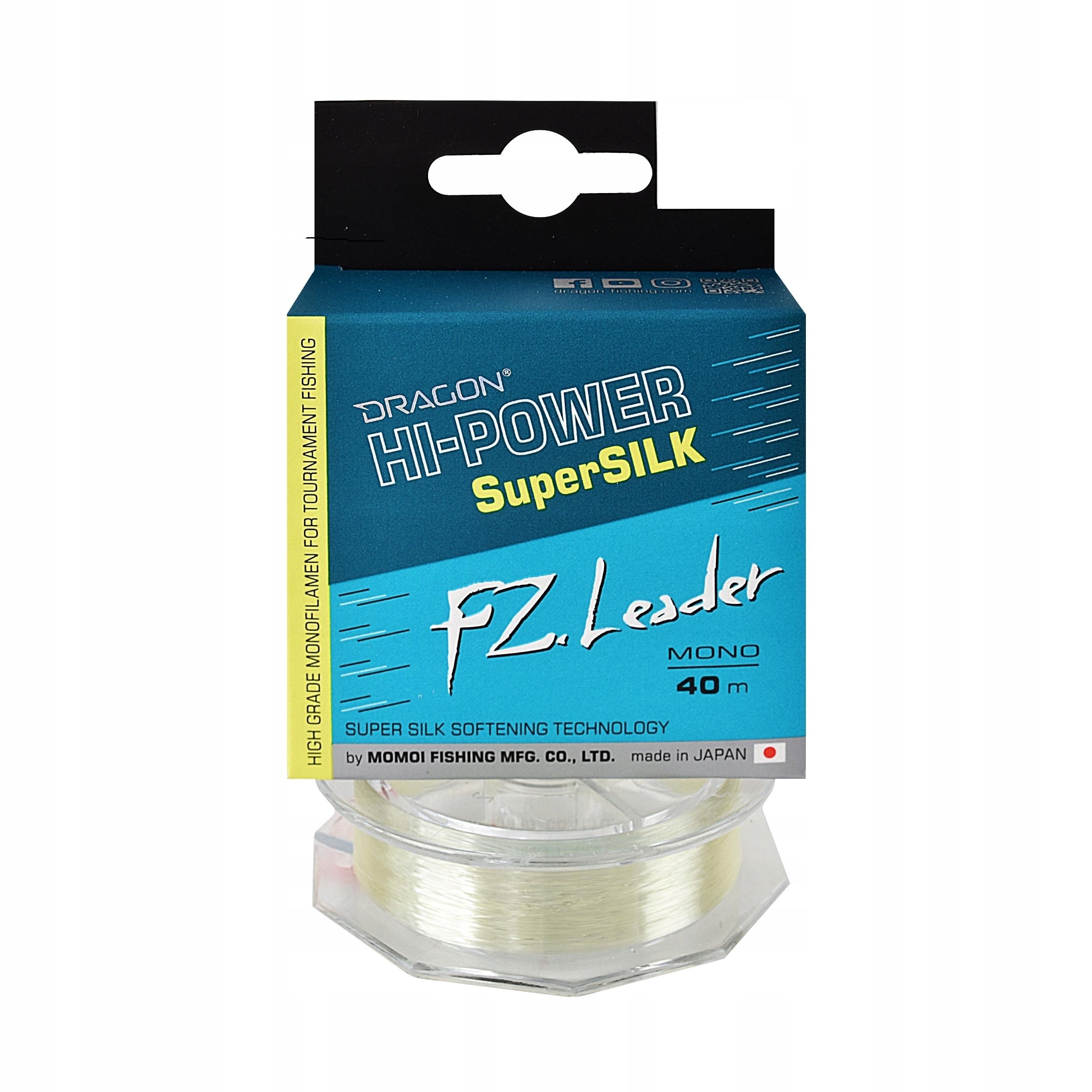 Żyłka Hi-POWER SuperSILK Fz.leader Momoi 0.14 mm 2.60 kg jasnozielona 40m 3