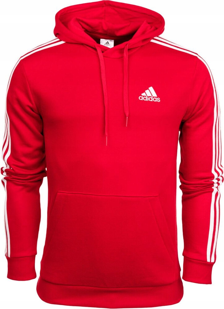 Pánská Mikina Adidas Essentials Klokanka Červená velikost M