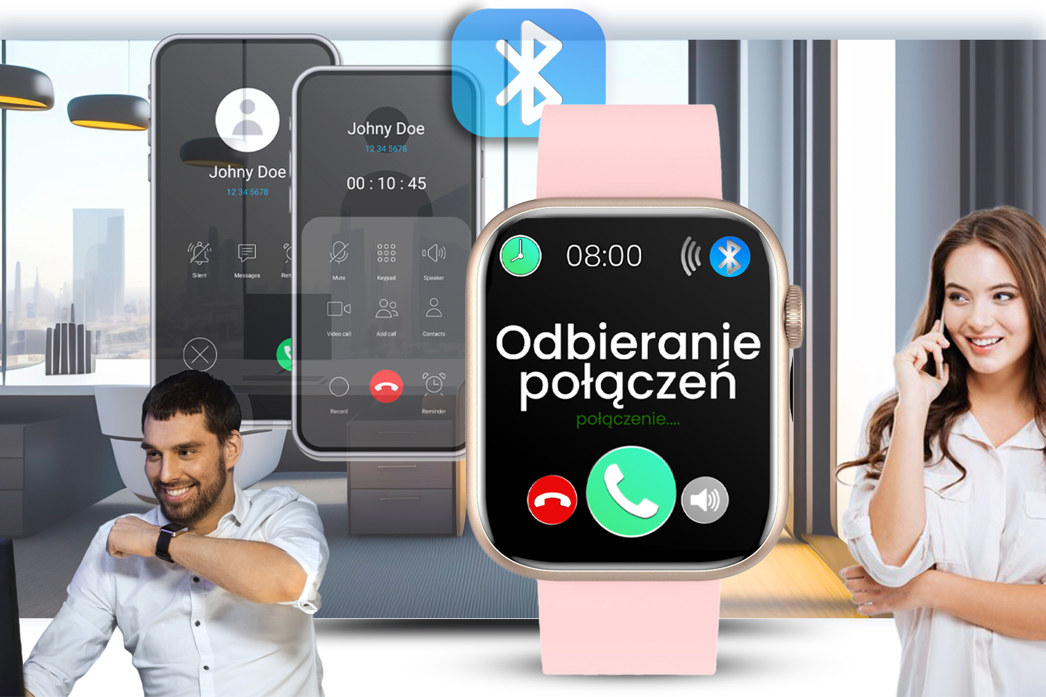 ZEGAREK SMARTWATCH DLA DZIEWCZYNKI PREZENT NA KOMUNIĘ +BOX Złącza nanoSIM