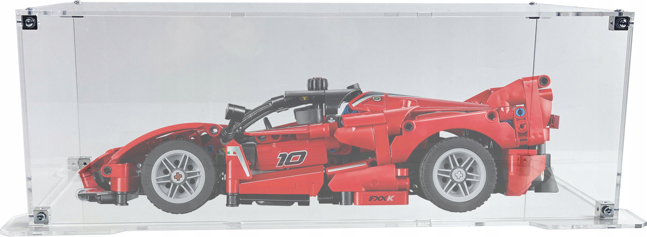 Vitrína s podstavcem Drewlandia pro sadu Lego 42212 Technic Ferrari Fxx K
