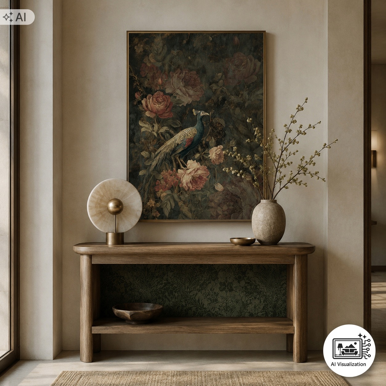 Sada nábytku z morušového papíru na decoupage FPA1077 Botanical Boudoir