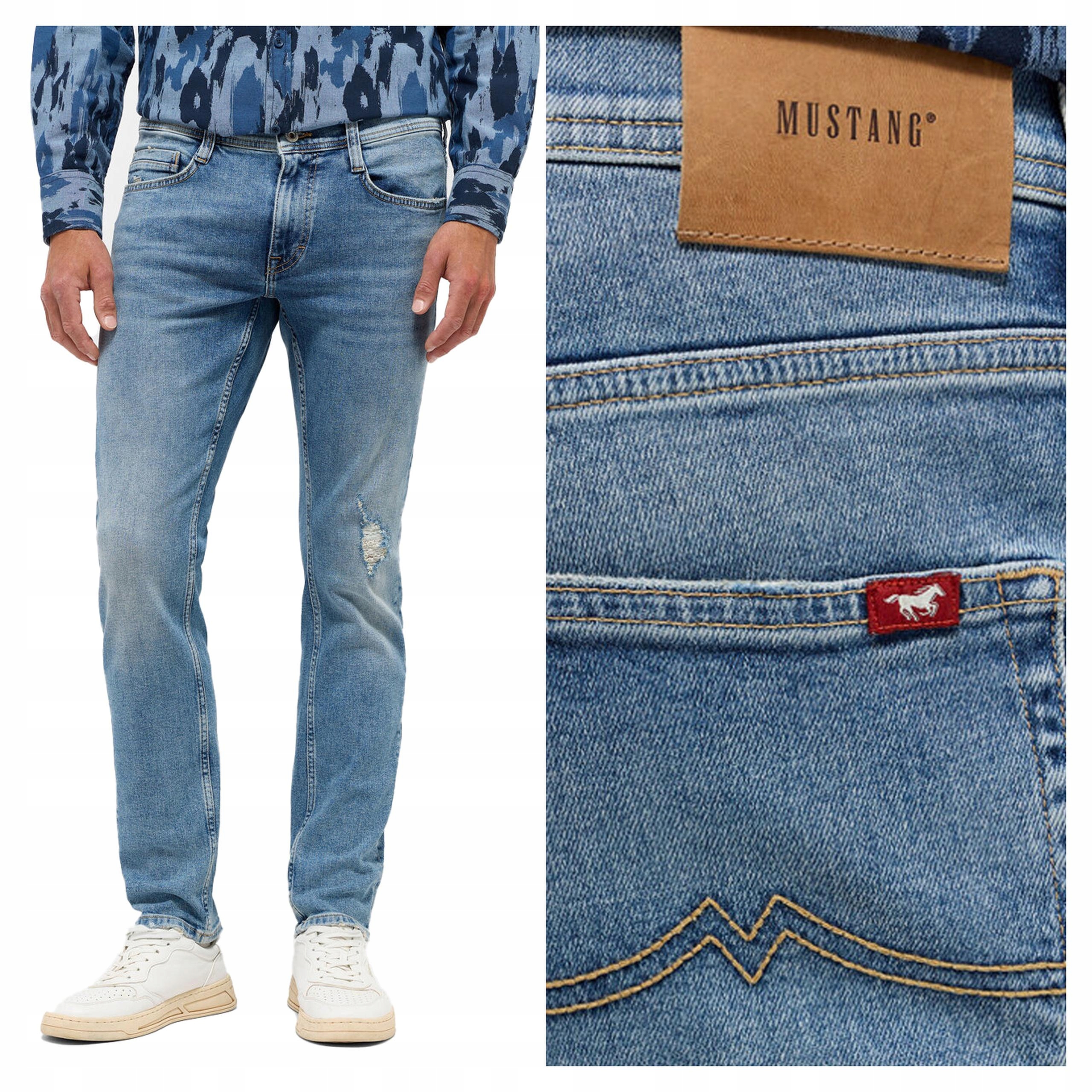 Mustang Oregon Slim W36 L30 Pánské džínové kalhoty džíny Přiléhavé