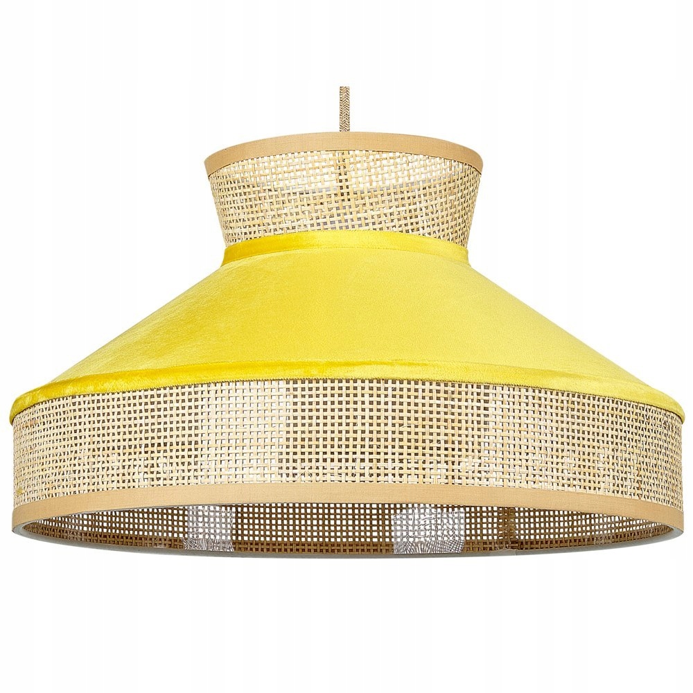 Závesná lampa Batali Ratanová Horčicová