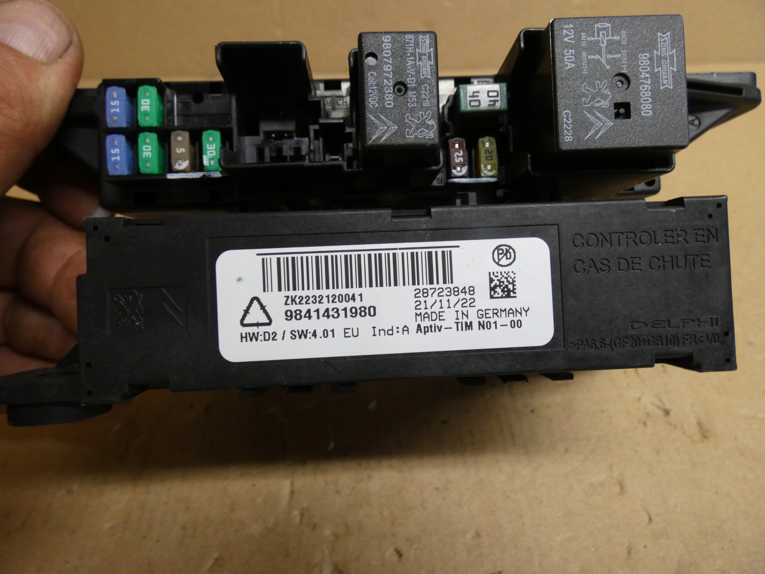 module control unit Haka Citroen C5X C5 X Peugeot 308 9841431980