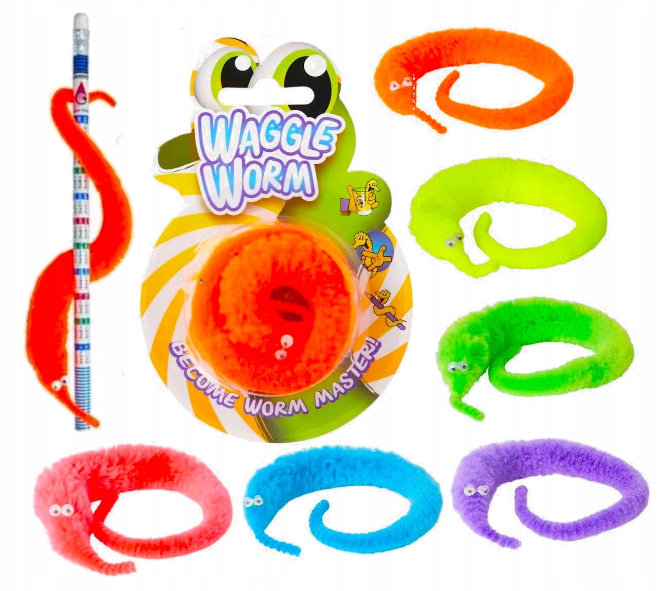 MAGICZNY ROBACZEK KOLOROWY DO SZTUCZEK Magic Worm