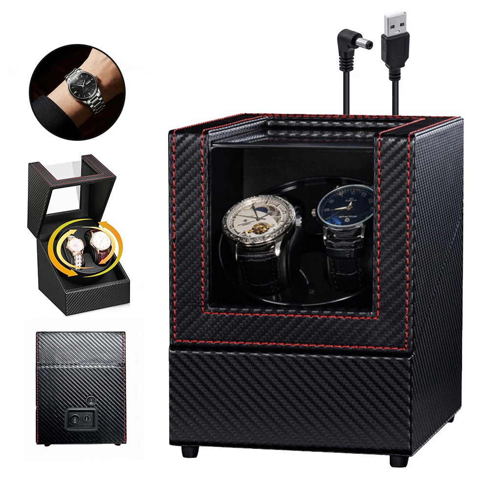 Rotomat Pouzdro Krabička Na Automatické Hodinky Pro 2 Hodinky Dárek
