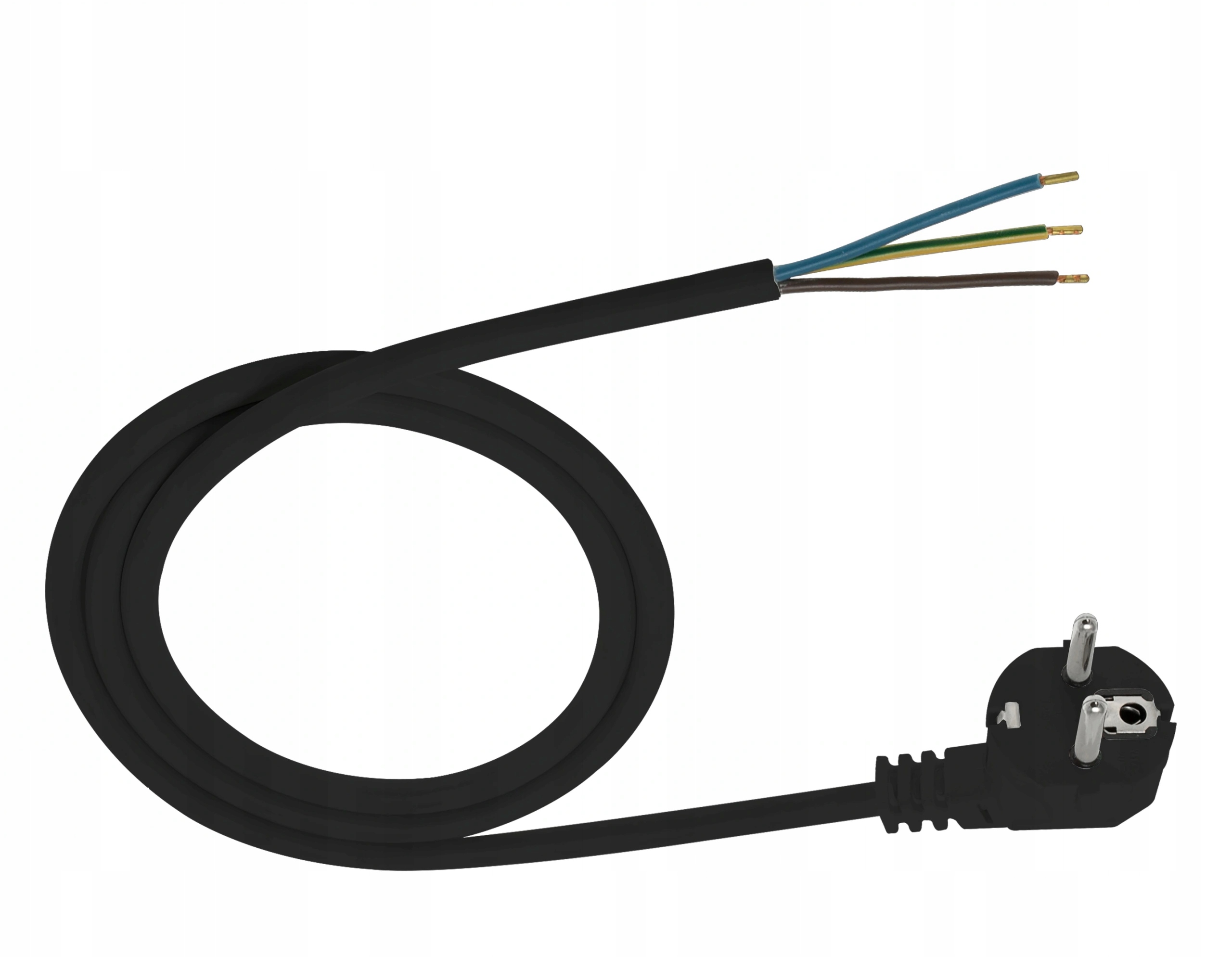 

Kabel zasilający przewód czarny 3x1mm 3m Omy