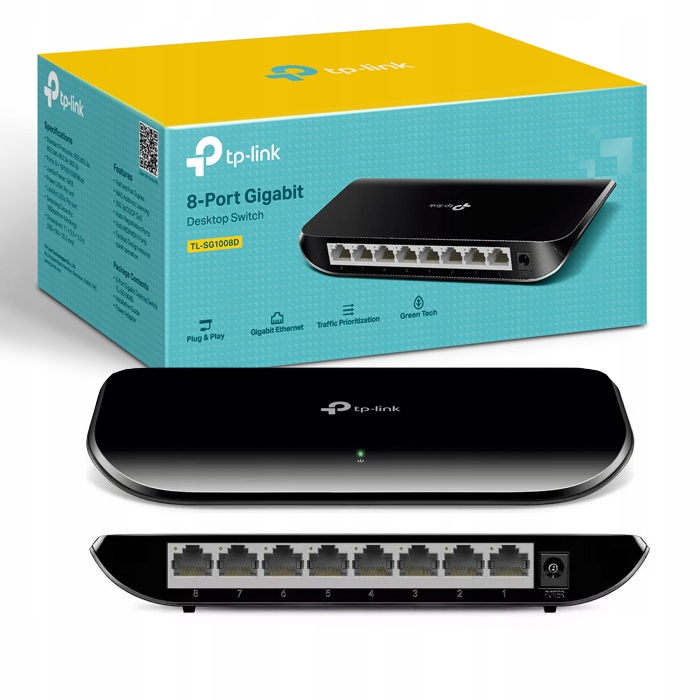 Switch TP-Link TL-SG1008D 8×10/100/1000 MB/s
