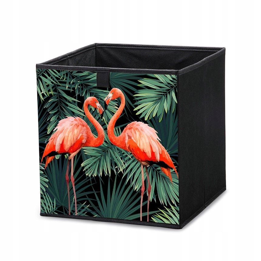 Pudełko tekstylne 31x31x31 Flamingi