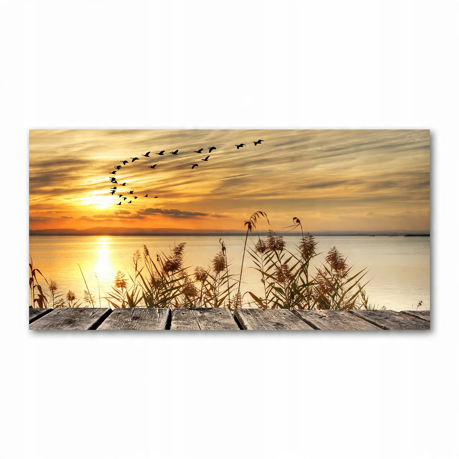 

Foto obraz szkło akryl Molo nad jeziorem 120X60 cm