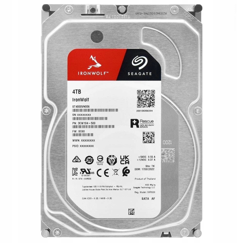 Hdd disk Seagate 4TB Ironwolf ST4000VN006 5400RPM Sataiii
