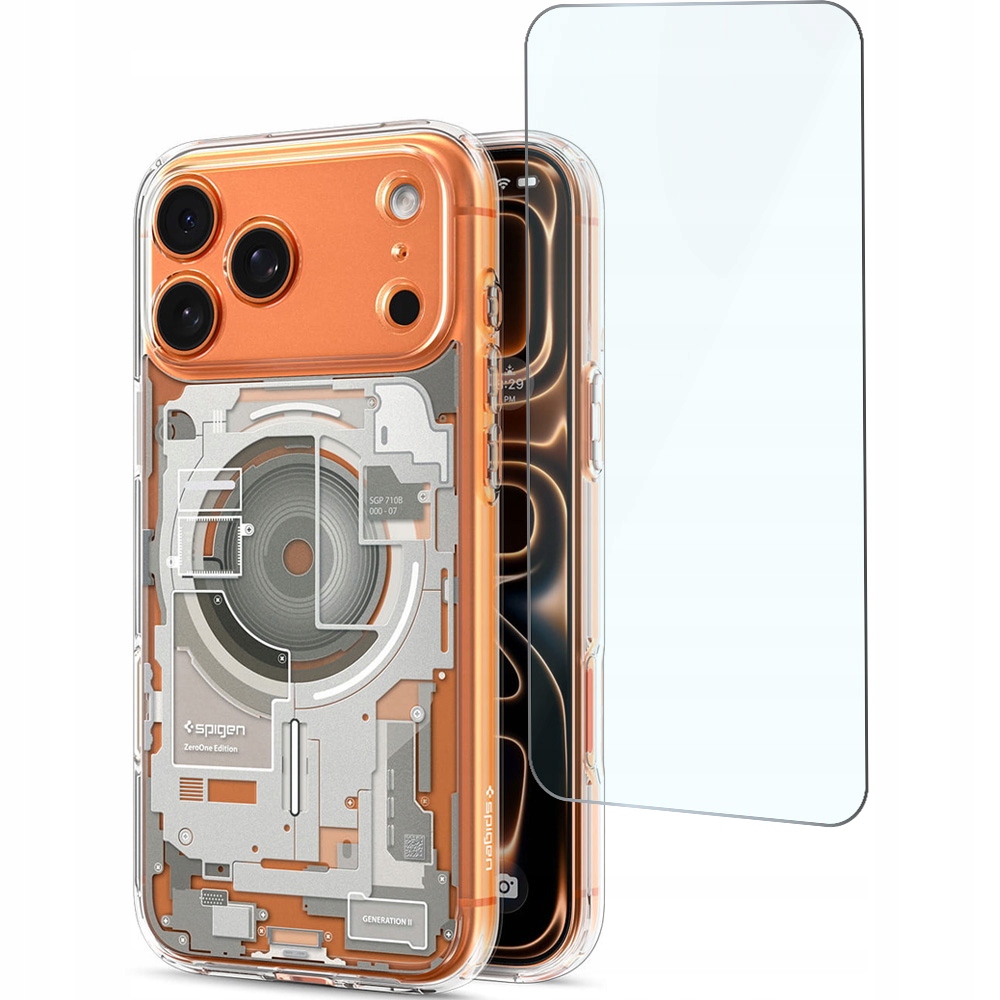 Etui ochronne do iPhone 17 Pro Max, Spigen Ultra Hybrid do MagSafe szkło