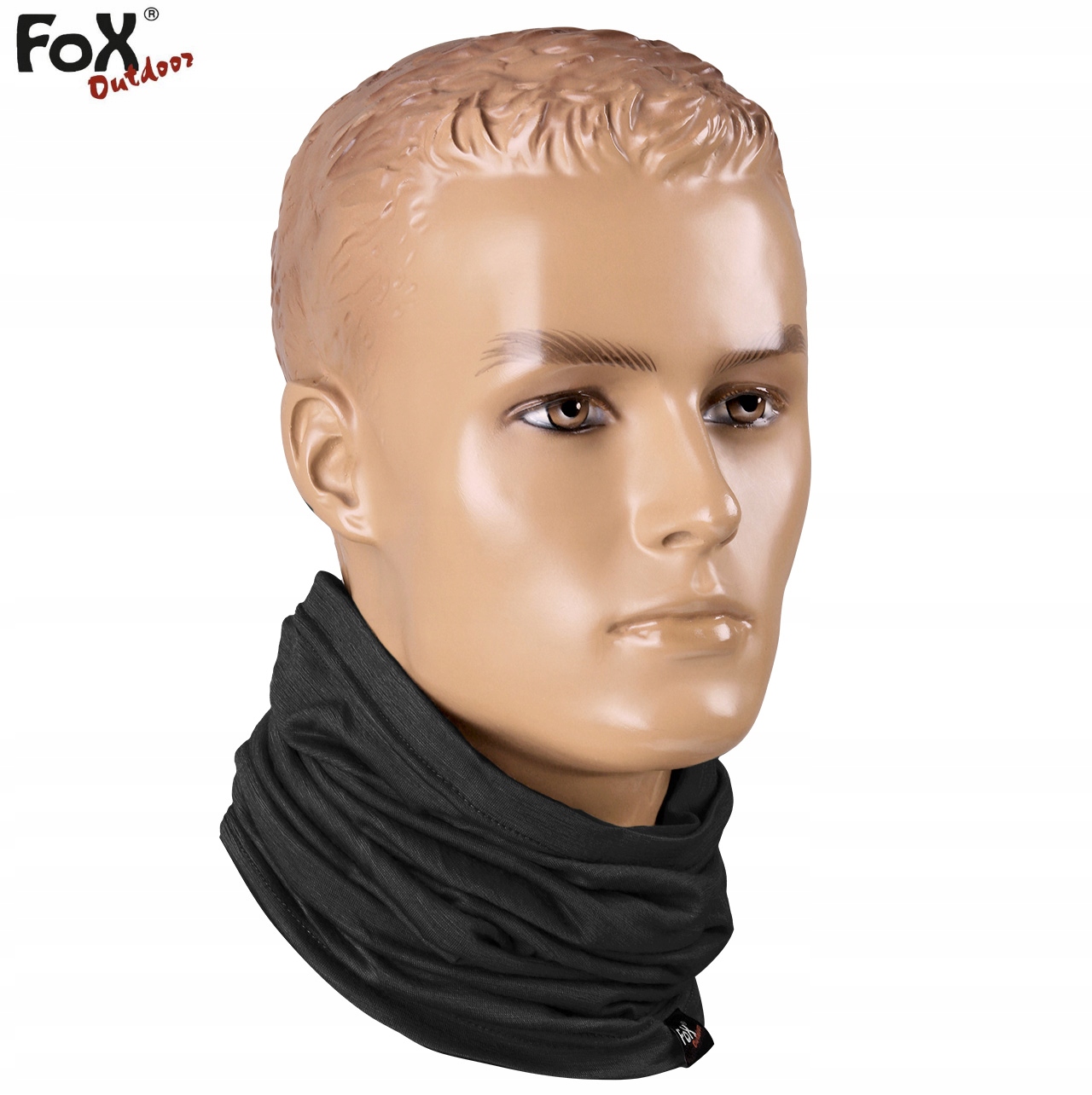 CHUSTA OCHRONNA KOMIN TERMOAKTYWNY SZAL MFH Fox WEŁNA MERINO LITE CZARNA Płeć nie dotyczy