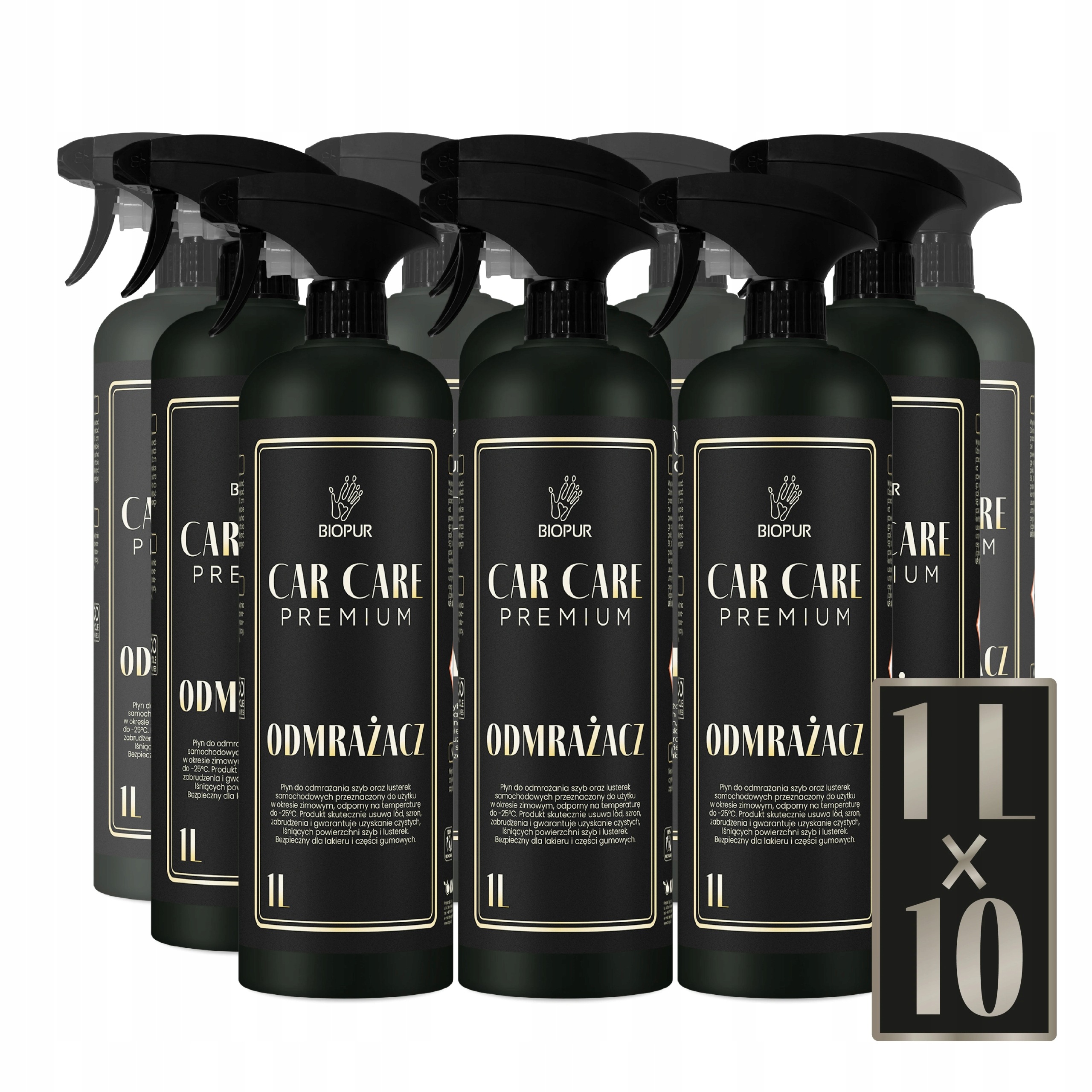 Car Care Odmrazovač Tekutina na rozmrazovanie skiel automobilových zrkadiel 1L x10