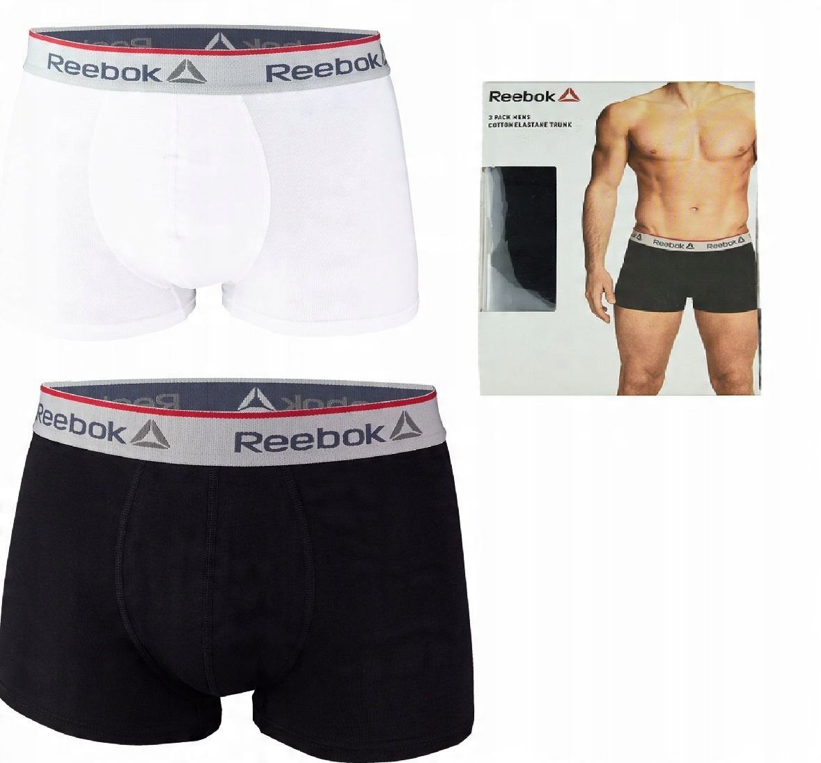 

Bokserki Reebok Retro 95% Bawełna Elastan XXL 2pak