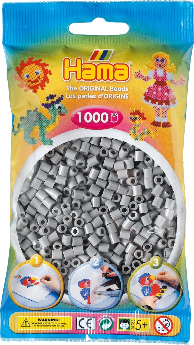 

Hama 207-17 Popielate 1000 Koralików Midi 5mm