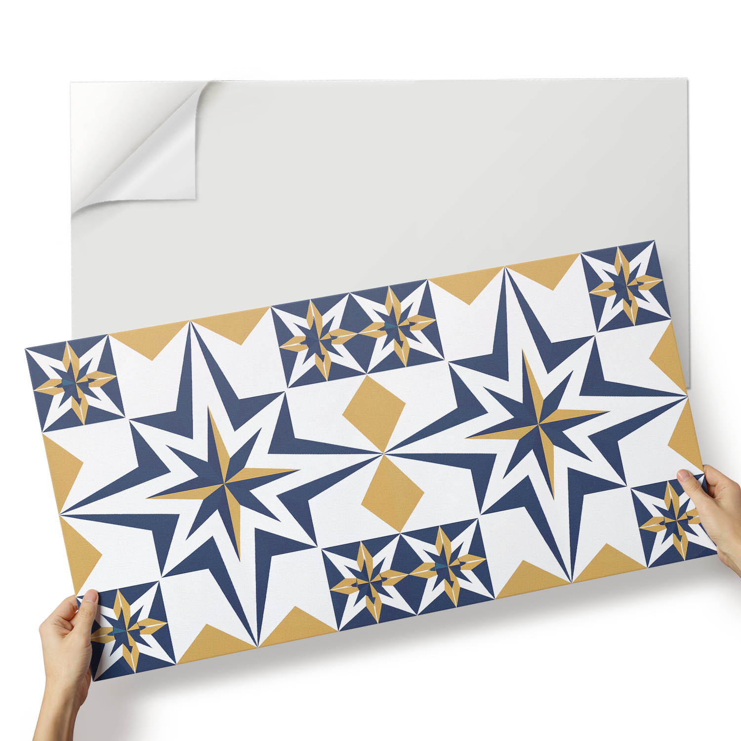 Vinylový nástěnný panel Kvantové hvězdy v geometrických tvarech 100 x 50 cm