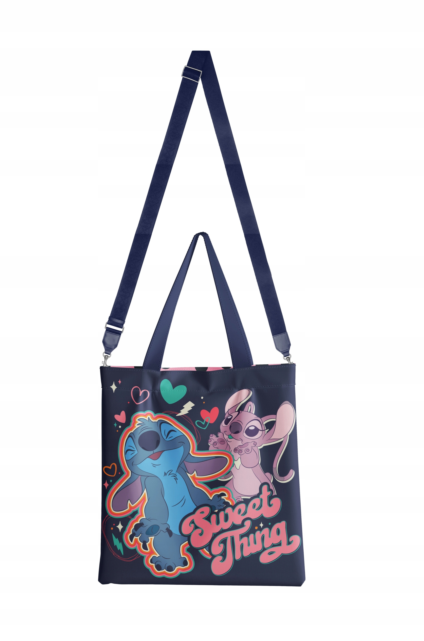 Stitch & Angel Sweet limitovaná taška Premium Tote Bag 40x36 cm