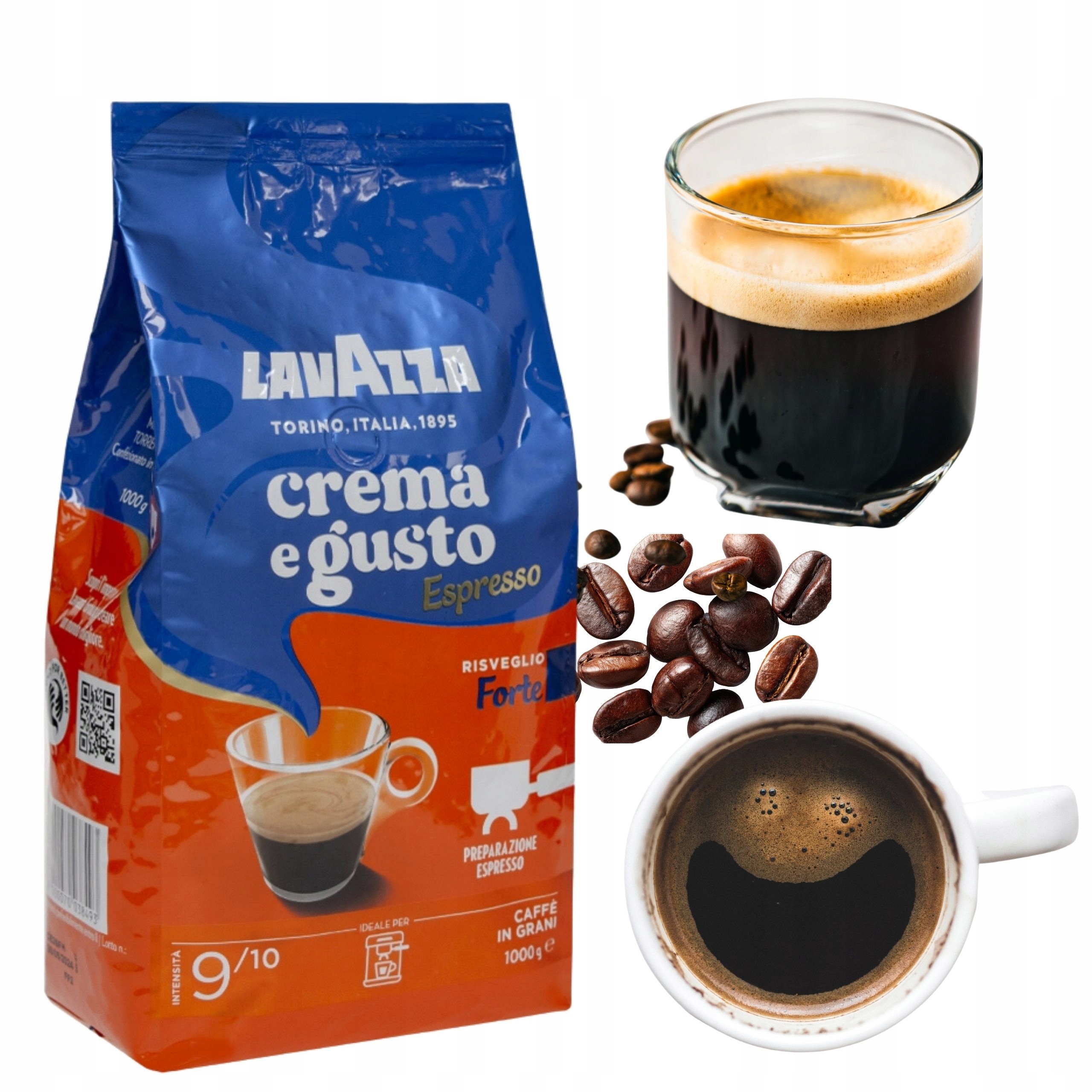 Lavazza Crema e Gusto Forte Espresso Kawa Ziarnista Aromatyczna 1kg