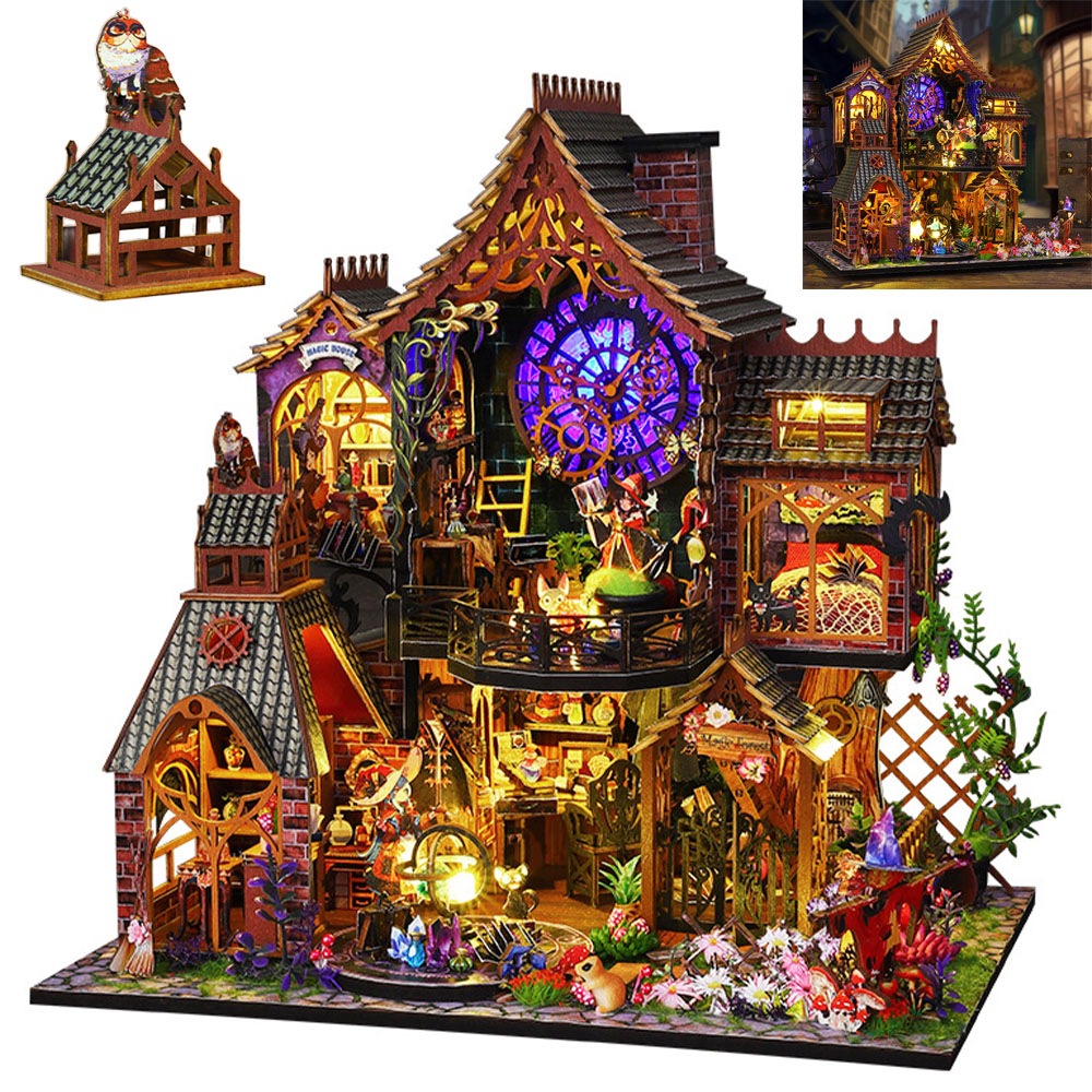 Zestawy Do Budowy Miniaturowych Domków Dla Lalek, Magiczny Dom