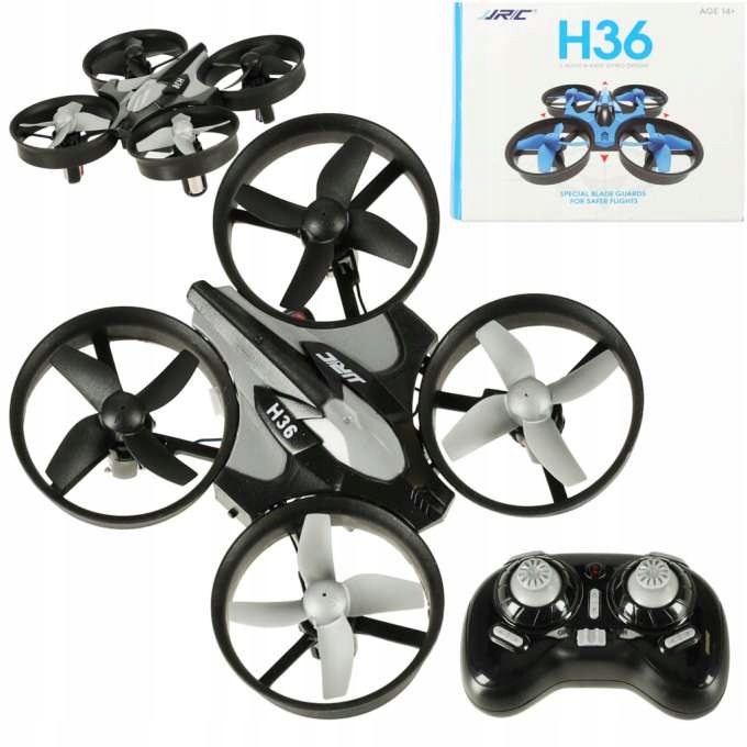 MINI DRON JJRC H36 ŻYROSKOP AKROBACJE 3D OSŁONY NA ŚMIGŁA QUADROCOPTER
