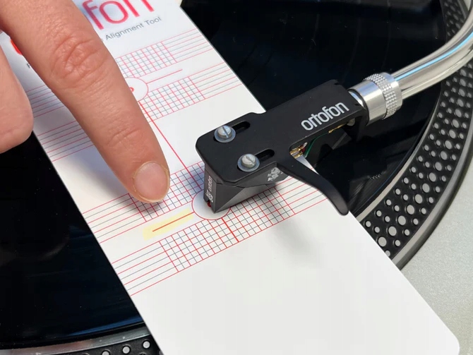SZABLON DO KALIBRACJI WKŁADKI GRAMOFONOWEJ ORTOFON CARTRIDGE ALIGNMENT TOOL Marka Ortofon