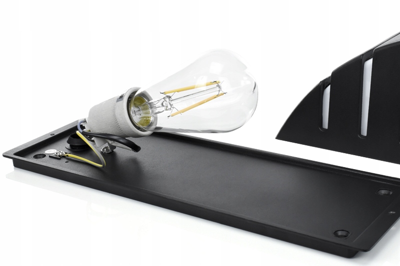 KINKIET ZEWNĘTRZNY LAMPA LED ELEWACYJNA OGRODOWA ŚCIENNA IP54 E27 ALUMINIUM Rodzaj gwintu E27