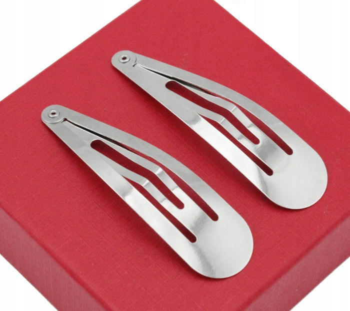 

Spinki Do Włosow Srebrne Duże 7 cm 2 Sztuki